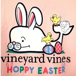 Vineyard Vines Easter theme long sleeve Tshirt like new 
Sz L-Y(14) 100%Cotton